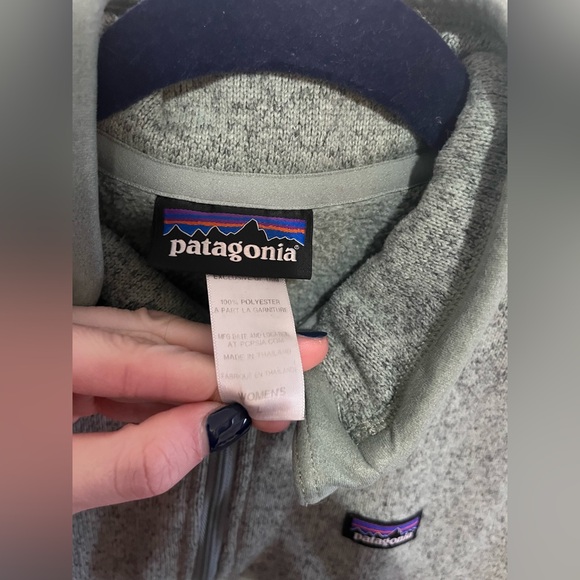 Patagonia Better Sweater 1/4 Zip Ellwood.Green Size Large - Picture 4 of 4
